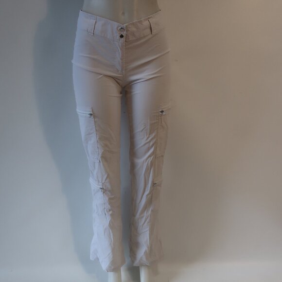 Women Anatomie Off-White Cargo Stretch Pants M - Picture 1 of 16